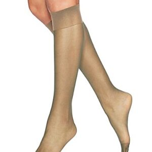 Hanes Silk Reflections Reinforced Toe Knee-Highs (Little Color/One Size) Pack of Two