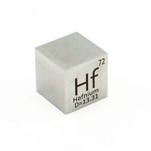 polished tungsten cube 10mm 99.95% metal cubes for element collections lab experiment material hobbies simple substance block display diy (hafnium)