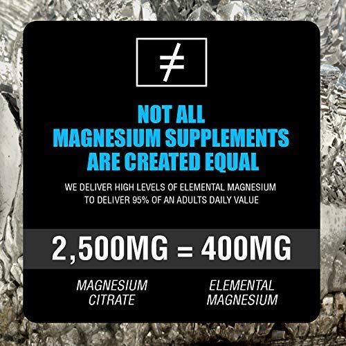 Magnesium Citrate 400 mg - High Potency Elemental Magnesium TRAACS Albion Minerals - 120 Tablets