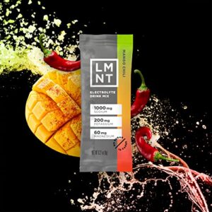 LMNT Keto Electrolyte Powder Packets | Paleo Hydration Powder | No Sugar, No Artificial Ingredients | Mango Chili | 30 Stick Packs