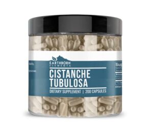 earthborn elements cistanche tubulosa (200 capsules) pure, no fillers or additives, lab verified