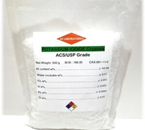 potassium iodide – pure usp crystals 500 grams 0.5 kg