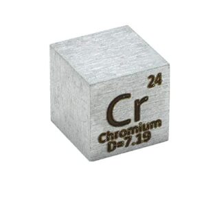 pure metal chromium 10mm density cr cube for element collections lab experiment material hobbies simple substance block display diy