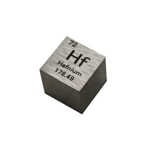 jonoisax 10 mm hafnium metal cube – 99.9% pure for element collection lab experiment material hobbies substance block