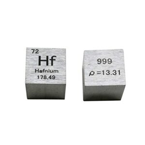 10 mm hafnium metal cube 99.9% pure for element collection lab experiment material hobbies substance block display