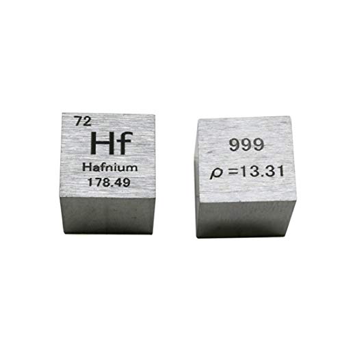 10 mm Hafnium Metal Cube 99.9% Pure for Element Collection Lab Experiment Material Hobbies Substance Block Display