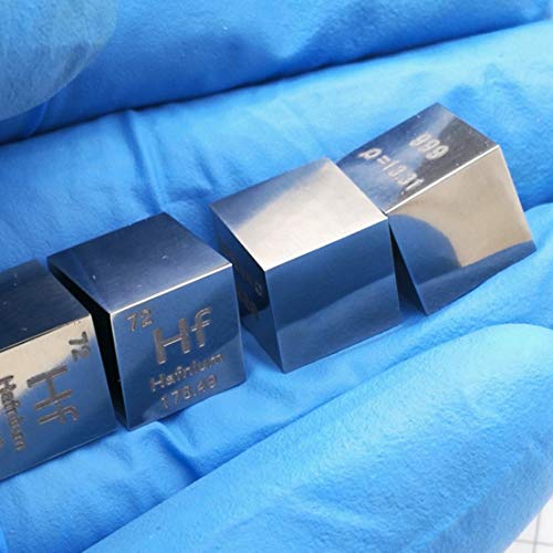 10 mm Hafnium Metal Cube 99.9% Pure for Element Collection Lab Experiment Material Hobbies Substance Block Display