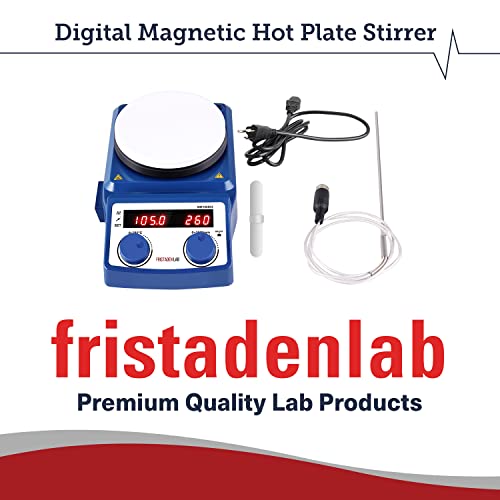 Fristaden Lab Magnetic Hot Plate Stirrer 280℃/536°F Max Temp 5L Capacity | Stir Plate Mixer Hotplate