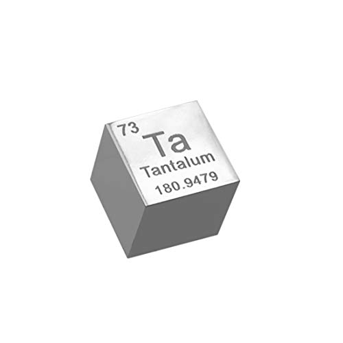 10 mm Tantalum Metal Cube 99.9% Pure for Element Collection Lab Experiment Material Hobbies Substance Block Display