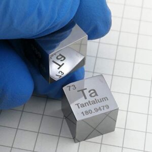 10 mm Tantalum Metal Cube 99.9% Pure for Element Collection Lab Experiment Material Hobbies Substance Block Display