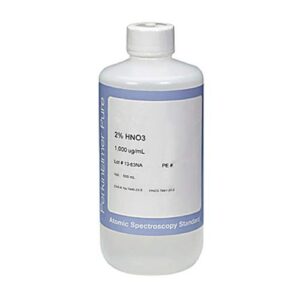 perkinelmer n9300136 inorganic aqueous single nickel (ni) element pure grade standard solution for aa and icp-oes, 1,000µg/ml, 2% hno3, 500ml