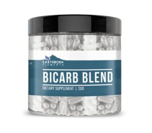 earthborn elements bicarb blend 200 capsules, pure & undiluted, no additives