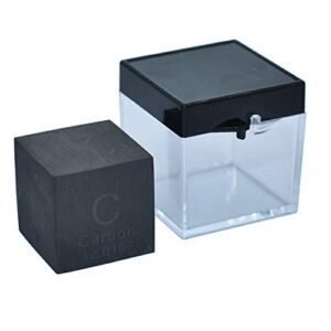 carbon cube 1 inch pure graphite block 99.99% for element collection lab periodic table cube