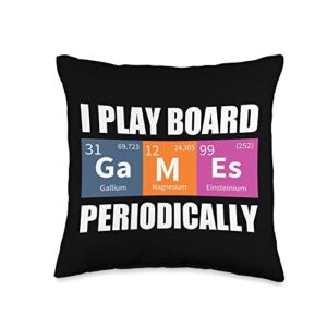 Playing Lab Scientific Elements Reaction Atoms Boa Funny Science Success Chemistry Motivation Nerd Throw Pillow, 16x16, Multicolor