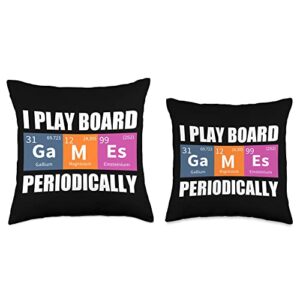 Playing Lab Scientific Elements Reaction Atoms Boa Funny Science Success Chemistry Motivation Nerd Throw Pillow, 16x16, Multicolor