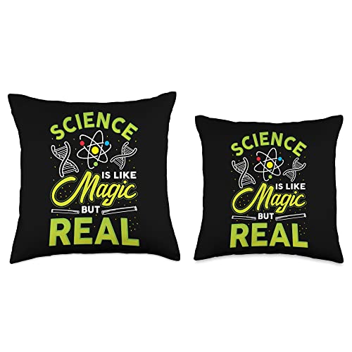 Hipster Lab Scientific Elements Reaction Atoms Funny Science Success Chemistry Motivation Nerd Geek Study Throw Pillow, 16x16, Multicolor