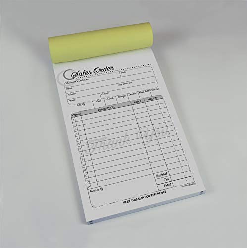 Cosco® Sales Order Form Book with Slip, Artistic, 4 1/4" x 7 1/4", 2-Part Carbonless, 50 Sets (074015)