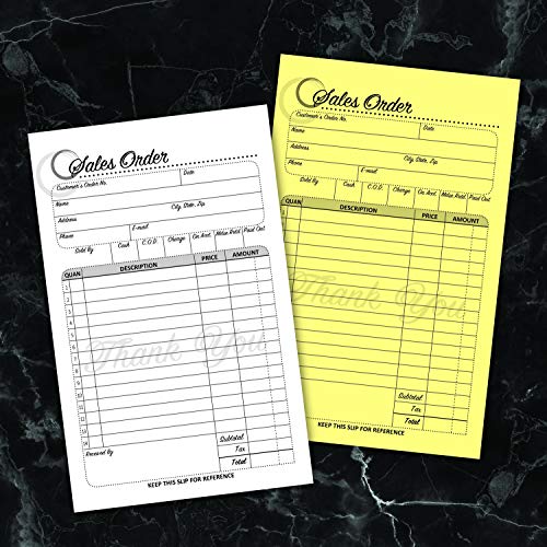 Cosco® Sales Order Form Book with Slip, Artistic, 4 1/4" x 7 1/4", 2-Part Carbonless, 50 Sets (074015)