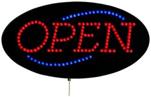 cosco sign, led open (098099)