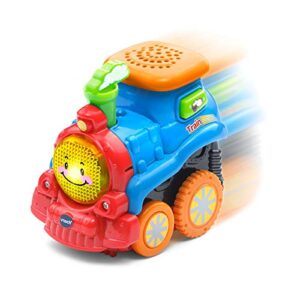 vtech go! go! smart wheels press and race train, multicolor