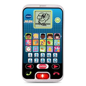 vtech call and chat learning phone, black
