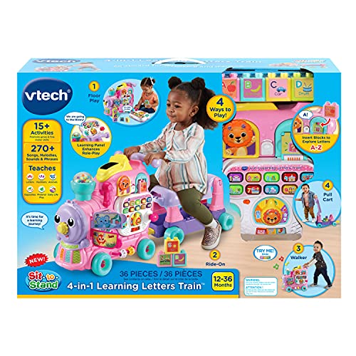 VTech 4-in-1 Letter Learning Train, Pink