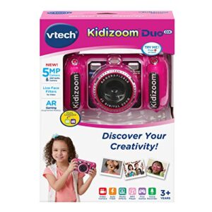 VTech KidiZoom Duo DX Digital Selfie Camera with MP3 Player, Pink