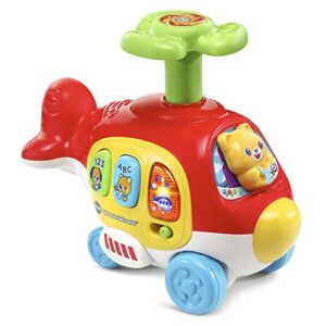 vtech spin and go helicopter, red