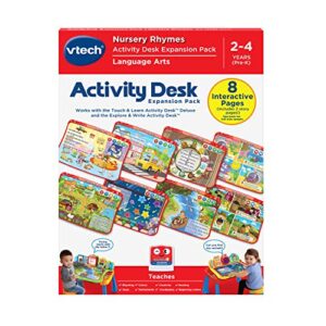vtech touch and learn activity desk for 24 months to 48 months deluxe expansion pack – nursery rhymes