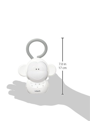 VTech BC8211 Myla The Monkey Baby Sleep Soother with a White Noise Sound Machine Featuring 5 Soft Ambient Sounds, 5 Calming Melodies & Soft-Glow Night Light, 1 Count (Pack of 1)