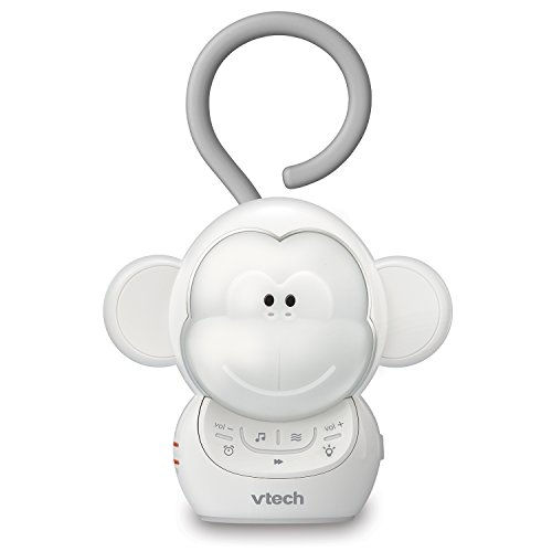 VTech BC8211 Myla The Monkey Baby Sleep Soother with a White Noise Sound Machine Featuring 5 Soft Ambient Sounds, 5 Calming Melodies & Soft-Glow Night Light, 1 Count (Pack of 1)