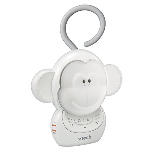 VTech BC8211 Myla The Monkey Baby Sleep Soother with a White Noise Sound Machine Featuring 5 Soft Ambient Sounds, 5 Calming Melodies & Soft-Glow Night Light, 1 Count (Pack of 1)