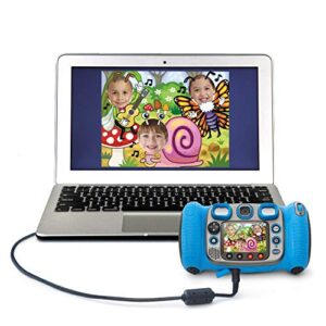 VTech Kidizoom Duo 5.0 Deluxe Digital Selfie Camera with MP3 Player and Headphones, Blue