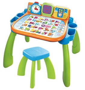 vtech touch and learn activity desk (frustration free packaging), green
