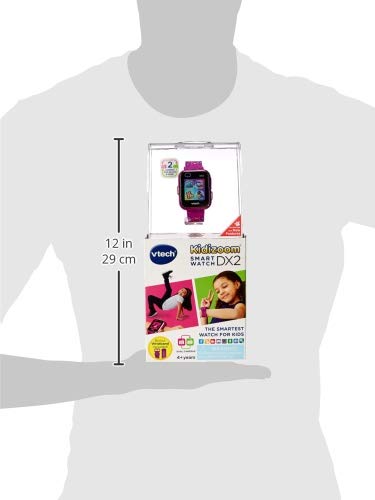 VTech KidiZoom Smartwatch DX2, Special Edition Floral Birds with Bonus, Pedometer, Vivid Violet Wristband