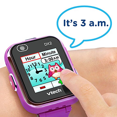 VTech KidiZoom Smartwatch DX2, Special Edition Floral Birds with Bonus, Pedometer, Vivid Violet Wristband