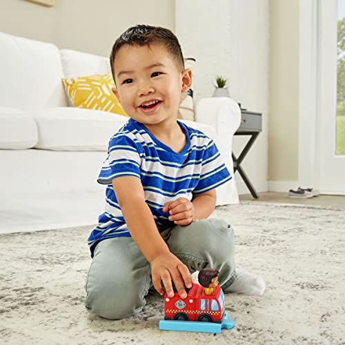 VTech CoCoMelon Go! Go! Smart Wheels Nina’s Fire Truck and Track