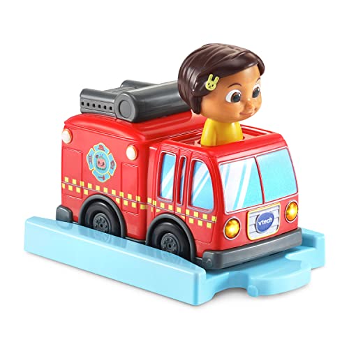 VTech CoCoMelon Go! Go! Smart Wheels Nina’s Fire Truck and Track