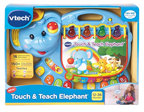 VTech Touch and Teach Elephant Book , Blue