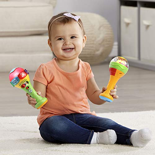 LeapFrog Learn & Groove Shakin' Colors Maracas,Multicolor