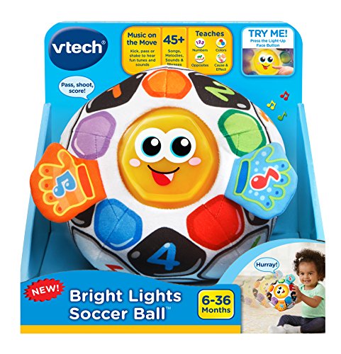 VTech Bright Lights Soccer Ball, Multicolor