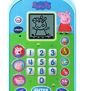 VTech Peppa Pig Let's Chat Learning Phone Blue 6.7 x 3.2 x 0.9 inches