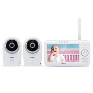 VTech VM351-2 Video Baby Monitor with Interchangeable Wide-Angle Optical Lens and Standard Optical Lens, 720p