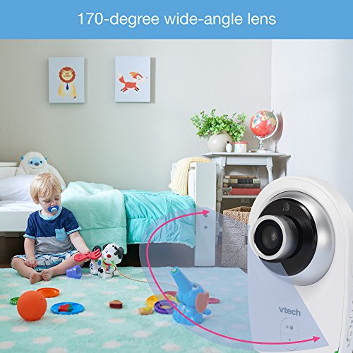 VTech VM351-2 Video Baby Monitor with Interchangeable Wide-Angle Optical Lens and Standard Optical Lens, 720p