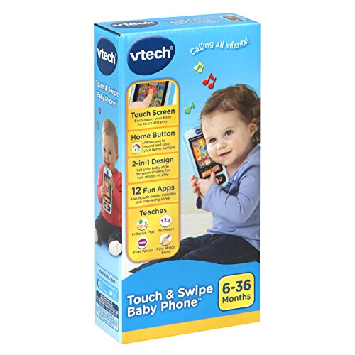 VTech Touch and Swipe Baby Phone, Blue