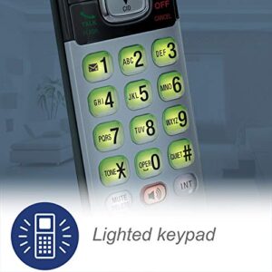 VTech CS6529-3 3-Handset Expandable Cordless Phone with Answering System-Caller ID/Call Waiting & Backlit Display/Keypad, Silver