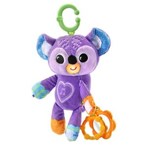 vtech grab and go koala plush take-along toy, purple