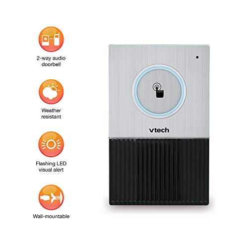 VTech SN7021 Cordless 2-Way Weather-Resistant audio Doorbell for SN5127 & SN5147 Senior Phone Systems
