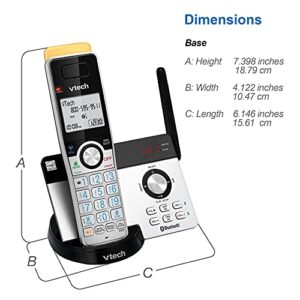 VTECH IS8121-2 Super Long Range up to 2300 Feet DECT 6.0 Bluetooth 2 Handset Cordless Phone for Home with Answering Machine, Call Blocking, Connect to Cell, Intercom and Expandable to 5 Handsets