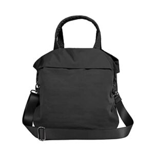 ododos 19l multi hobo bags 2.0 with 2 straps for women, totes handbags, crossbody shoulder bags, black